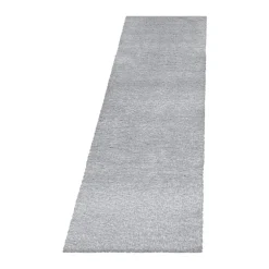 Brilliant Shaggy Tæppeløber Ensfarvet - Sølv