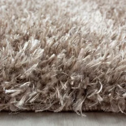 Brilliant Shaggy Tæppeløber Ensfarvet - Brun