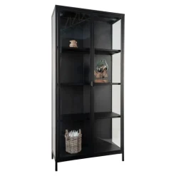 Brisbane Vitrineskab Black