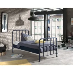 Bronxx Seng (90 x 200 cm) - Blå