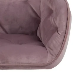 Brooke skrivebordsstol støvet rosa velour