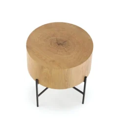 BROOKLYN-S c. bord Naturlig eg / Sort