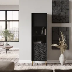 BULLET W-1 Vitrine, Sort/Guld