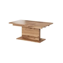 BUSETTI sofabord med løftbar spisebordsplade Justerbart 126-167 cm wotan eg