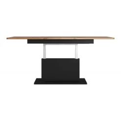 BUSETTI, sofabord, wotan eg / Sort mat