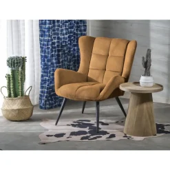 BYRON lænestol, sennepsgul