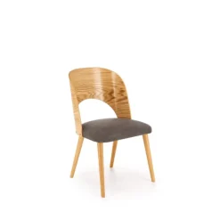CADIZ Spisebordsstol, Naturlig / Grå