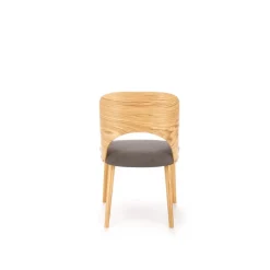 CADIZ Spisebordsstol, Naturlig / Grå