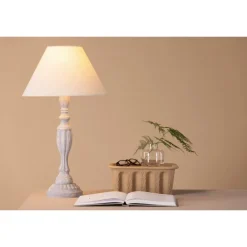 Caen Bordlampe - Beige og Lysegrå