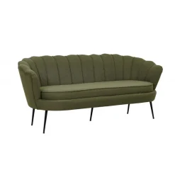 Calais 3 personers Sofa - Sort og Grøn