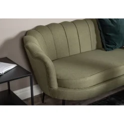 Calais 3 personers Sofa - Sort og Grøn