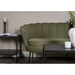 Calais 3 personers Sofa - Sort og Grøn