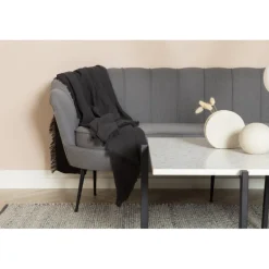 Calais 3 personers Sofa - Sort og Grå