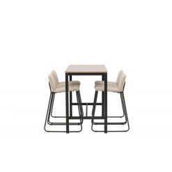 Camden t Spisebordssæt - Beige og Valnød