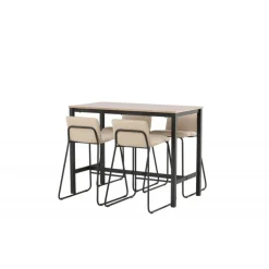 Camden t Spisebordssæt - Beige og Valnød