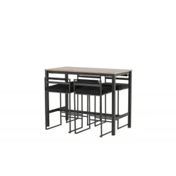 Camden t Spisebordssæt - Sort og Valnød