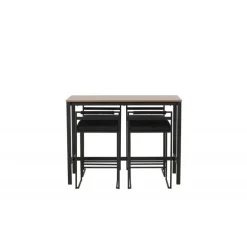 Camden t Spisebordssæt - Sort og Valnød