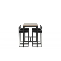 Camden t Spisebordssæt - Sort og Valnød