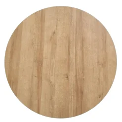 CAMILA sofabord Ø80 cm - Gylden eg / Sort