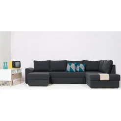 Canapé Deluxe U-Sovesofa venstrevendt - Med Indbygget Sengeudtræk og Opbevaring