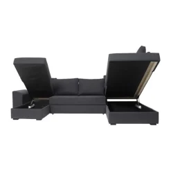 Canapé U-Sovesofa venstrevendt - Koksgrå Inari 95