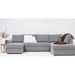 Canape Deluxe U-Sovesofa venstrevendt - Med Indbygget Sengeudtræk og Opbevaring