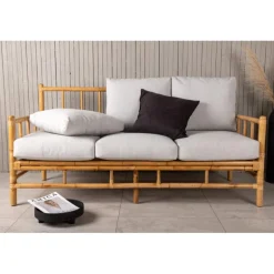 Cane 3 personers Have Sofa - Lysegrå,Natur