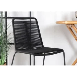 Cane Rundt Loungesæt - Havemøbelsæt - Sort,Natur