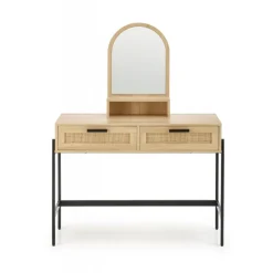 CARMEN konsolbord, Naturlig / Sort