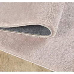 Catwalk Rund Vaskbart tæppe Ensfarvet - Beige