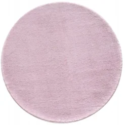 Catwalk Rund Vaskbart tæppe Ensfarvet - Lilla
