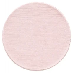 Catwalk Rund Vaskbart tæppe Ensfarvet - Rosa