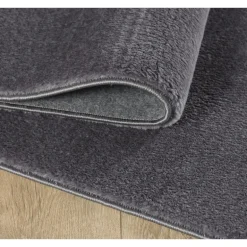 Catwalk Vaskbart tæppe Ensfarvet - Grå