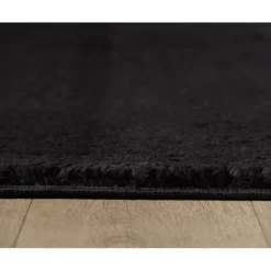 Catwalk Vaskbart Tæppeløber Ensfarvet - Sort