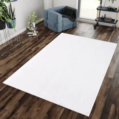 Catwalk Vaskbart Tæppeløber Ensfarvet - Creme