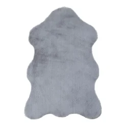 Caty Børnetæppe imiteret Fåreskind - Sølv