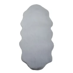 Caty Børnetæppe imiteret Fåreskind - Sølv