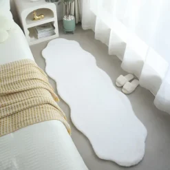 Caty Børnetæppe imiteret Fåreskind - Hvid