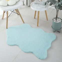 Caty Børnetæppe imiteret Fåreskind - Mynte