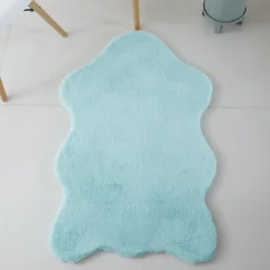 Caty Børnetæppe imiteret Fåreskind - Mynte