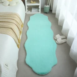 Caty Børnetæppe imiteret Fåreskind - Mynte