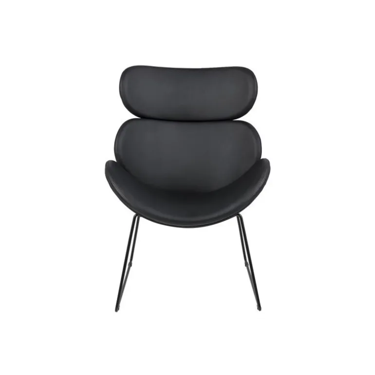 Cazar lænestol - sort PU læder