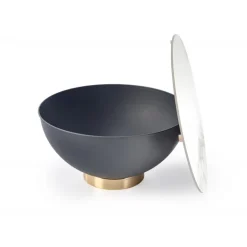 CECILIA sofabord, marmor / Grå / guld