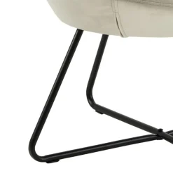 Center lounge stol brun stof