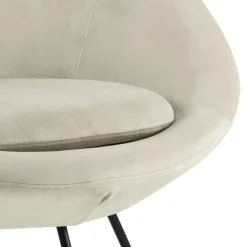 Center lounge stol brun stof