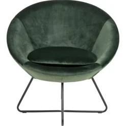 Center lounge stol grøn stof