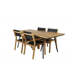 Chan Loungesæt - Havemøbelsæt - Sort,Natur