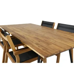 Chan Loungesæt - Havemøbelsæt - Sort,Natur