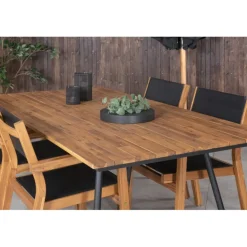 Chan Loungesæt - Havemøbelsæt - Sort,Natur