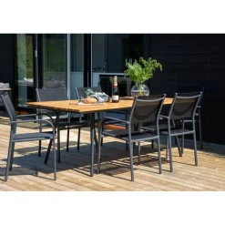 Chan Loungesæt - Havemøbelsæt - Sort,Natur